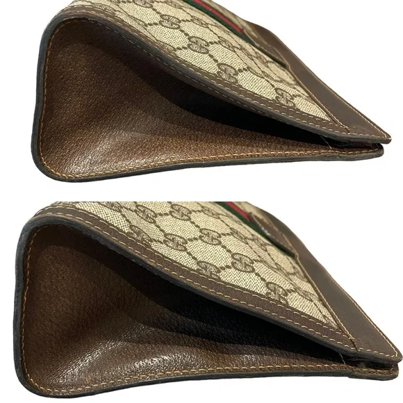 ♦️SOLD♦️GUCCI Ophidia Sherry Web GG monogram supreme Clutch - Picture 9 of 15